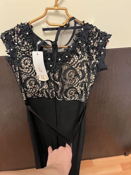 Продам платье вечернее черное S,M