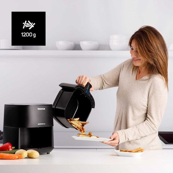 ПРОМО 2г Гаранция Фритюрник с Горещ Въздух Еър Фраер TAURUS 5.5л