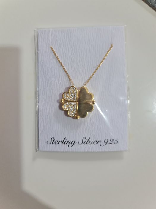 Bijuterii argint 925 suflat cu aur 14k