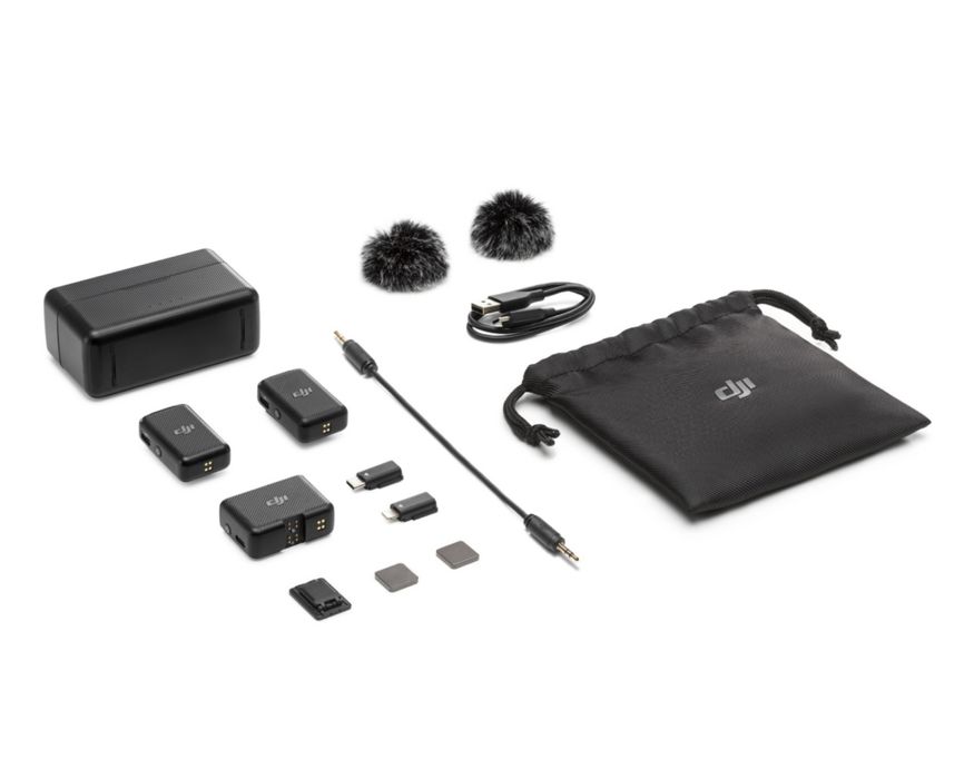 Микрофон DJI Mic (2TX + 1RX + Charging Case) черный
