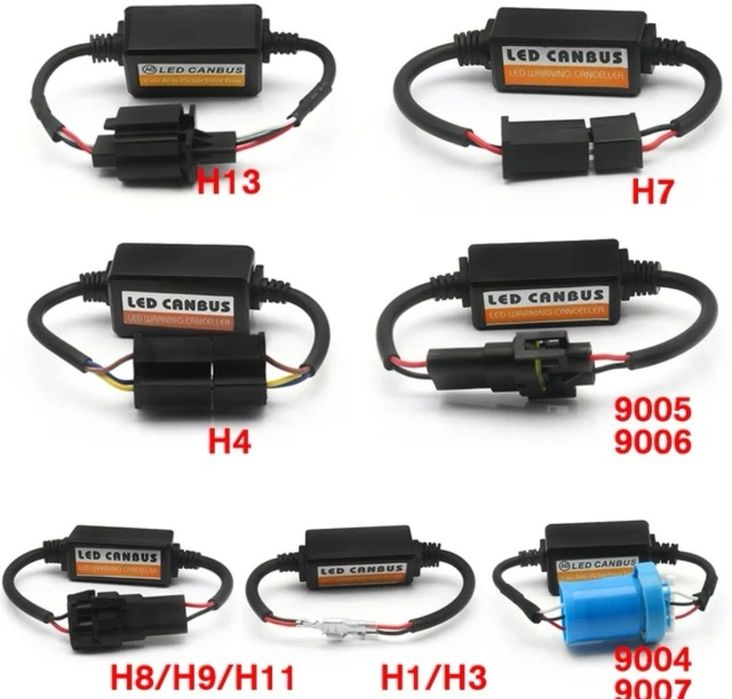Led canbus декодер за грешка H1,H4,H7.HB3 декодер изгоряла кушка лед