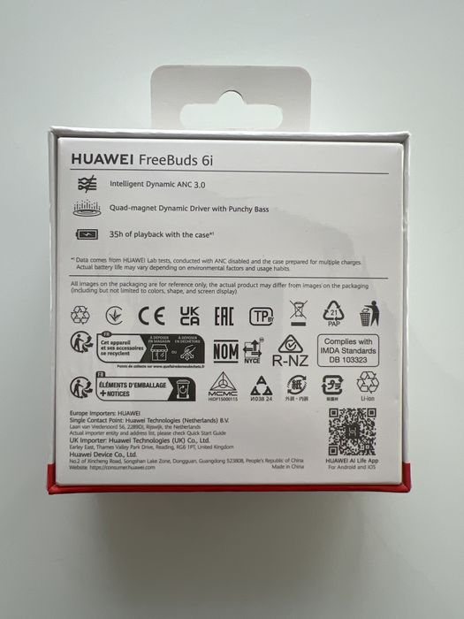 Продавам нови неразопаковани слушалки HUAWEI FreeBuds 6i