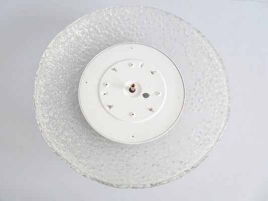 Plafoniera Honsel cristal ice glass design scandinav anii 1970