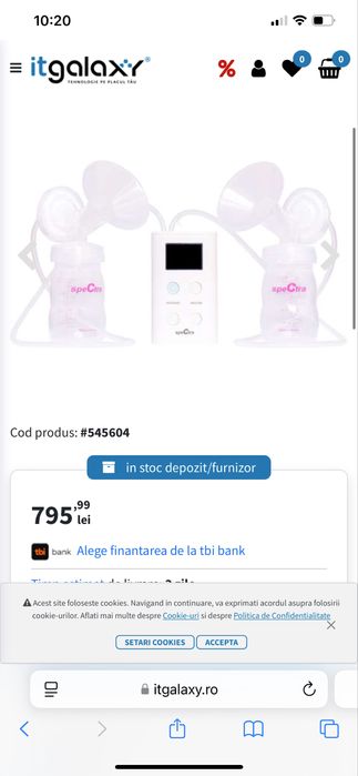 Pompa electrica sani SpeCtra