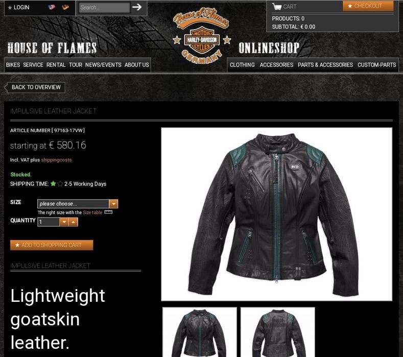 Geaca Piele Harley Davidson