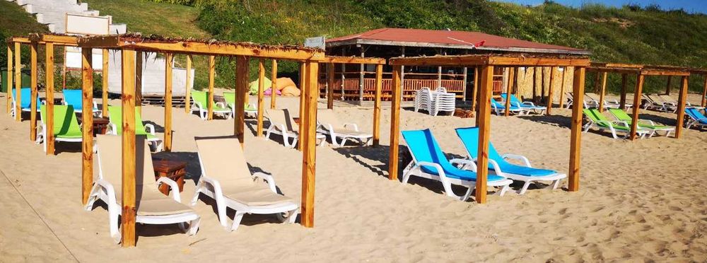 Шезлонг с шалте от непромокаем плат