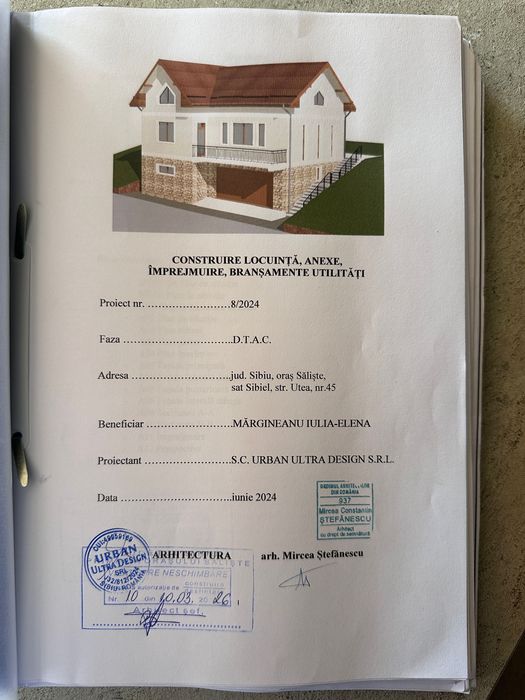 Teren pregătit pentru construcție- Sibiel