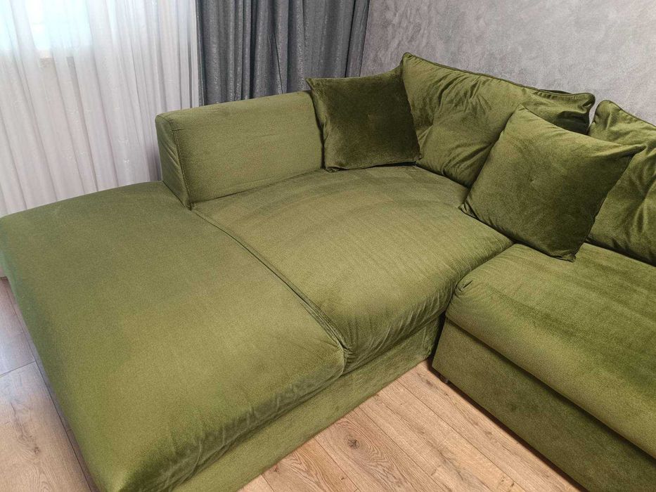 Диван ъглов с лежанка