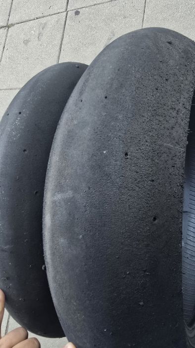 Metzeler TD slick 190 55r17 и 125 70 17