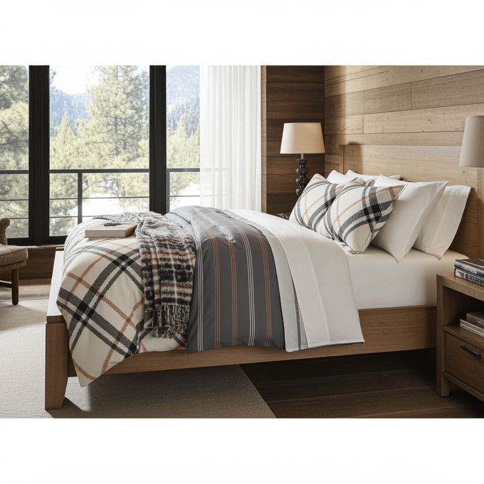 Lenjerie Pat Goofie Sx104, Bumbac, 6 Piese, Cu Elastic, Gri, Imprimeu