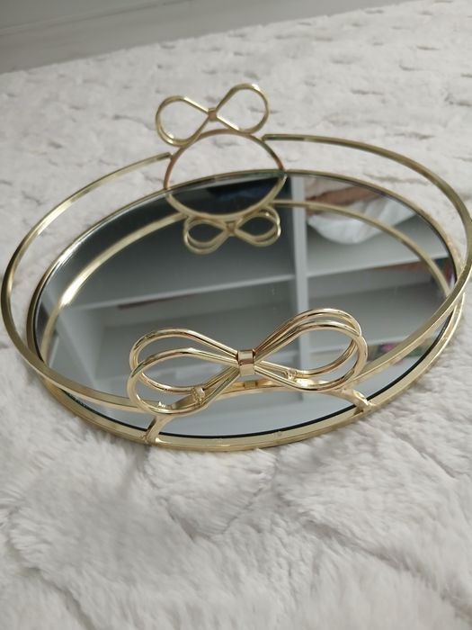 Tavă decorativa cu oglindă