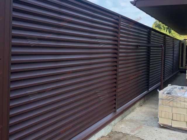 Забор жалюзи еврозабор