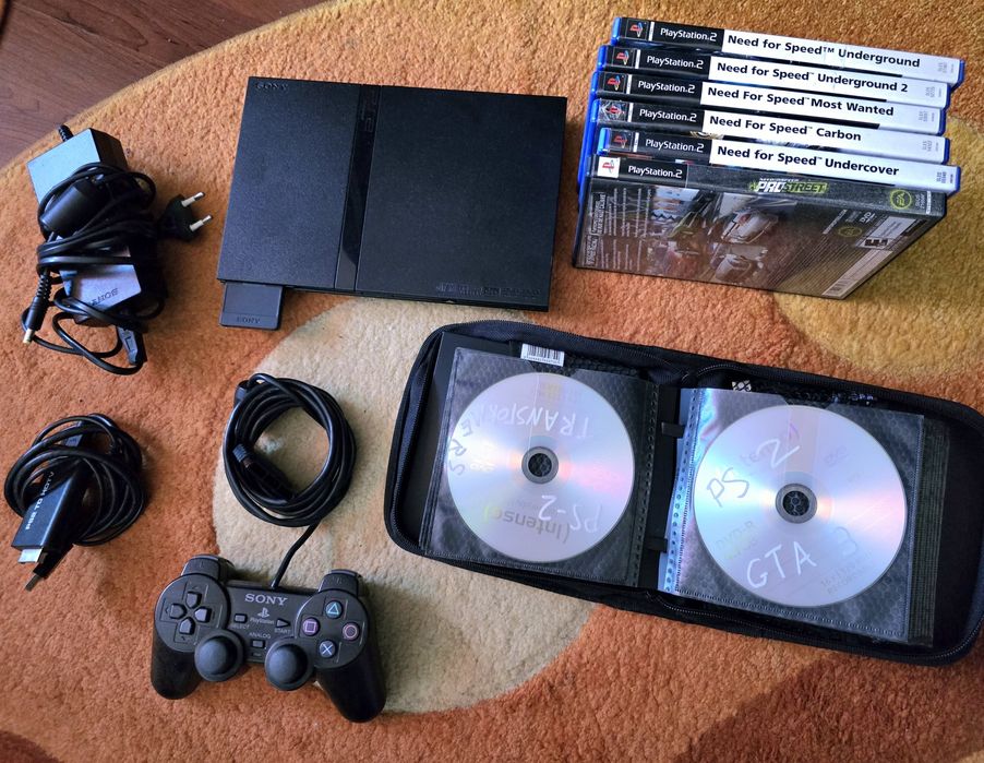 Ps2 slim + colecție NFS