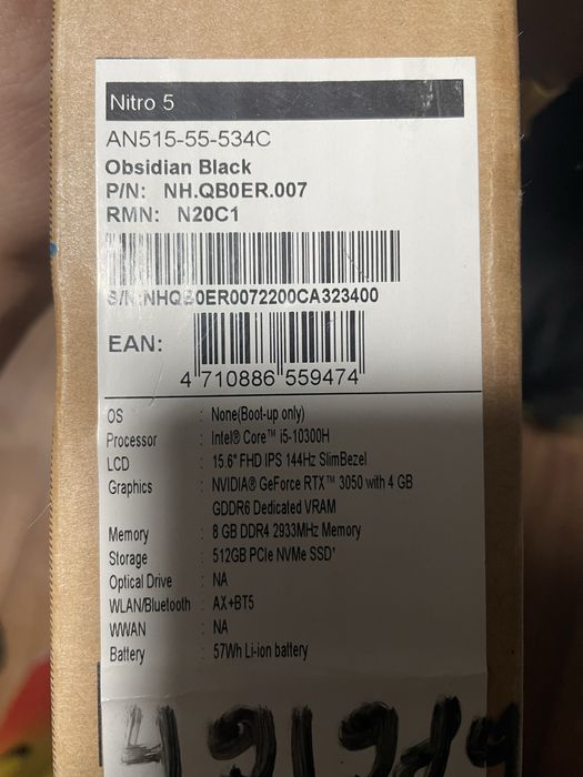 Acer nitro 5 обмен