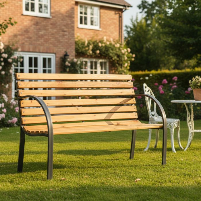 Градинска пейка за деца 82x39x50 см - здрава, безопасна и стилна