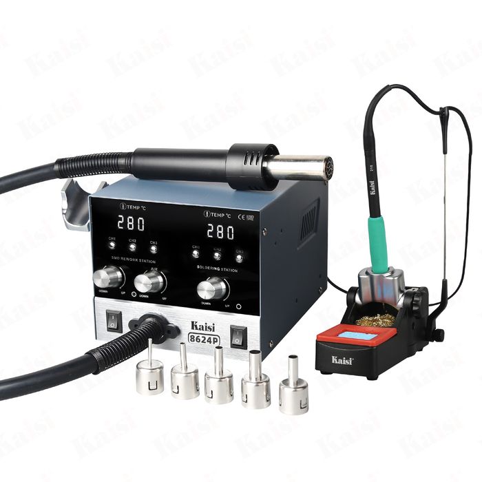 Паяльная станция с феном и паяльником 8624P 800 Вт