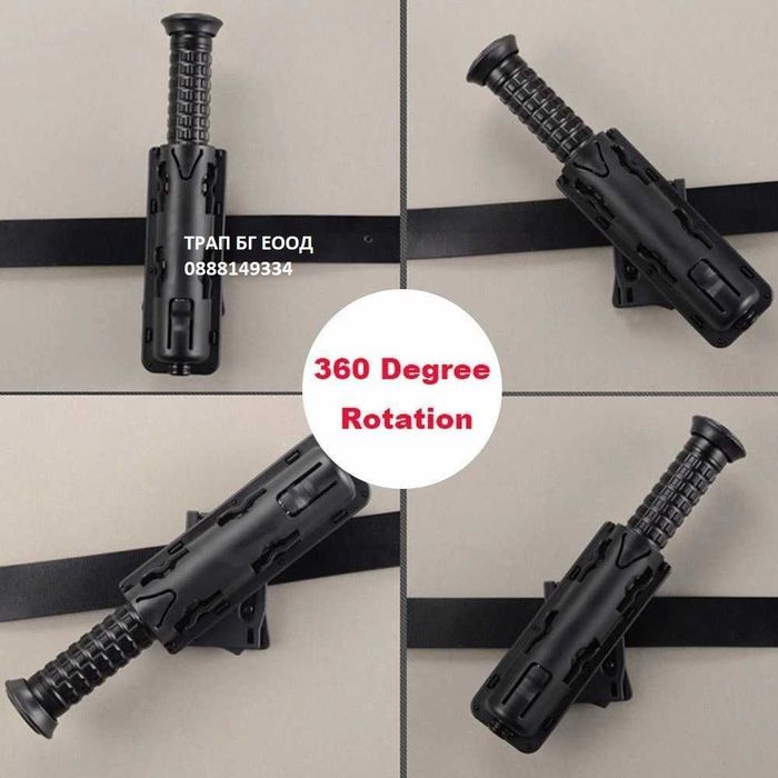 Универсален Полимерен Тактически Калъф Държач за Телескопична Палка