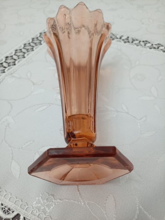 Винтажные вазы цветное стекло