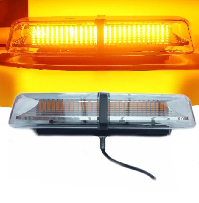 Led Аварийна Сигнална Лампа Маяк Буркан 72 Диода с 8 режима бяло с...