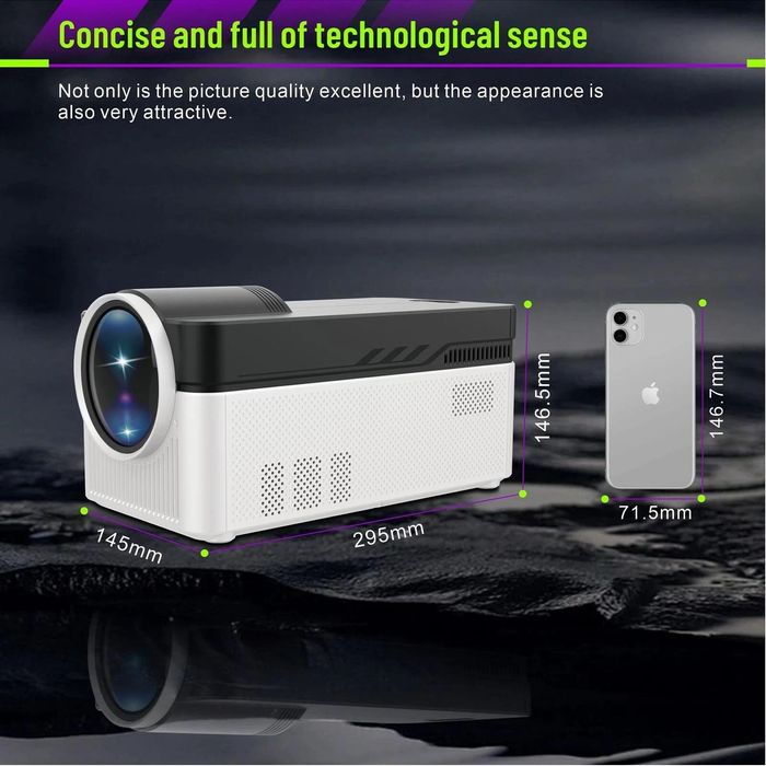 Magcubic HY 450, Android  LED проектор, 0,6м , 1080p Native. 900 ansi