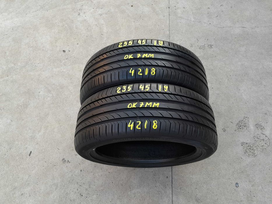 Doua anvelope vara 235 45 19 continental sportcontact 5 profil 7 mm