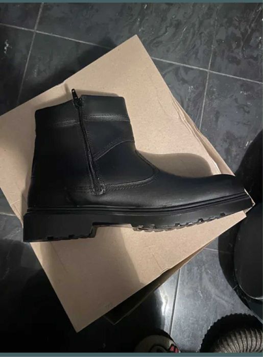 Кожени зимни боти- полицейски.