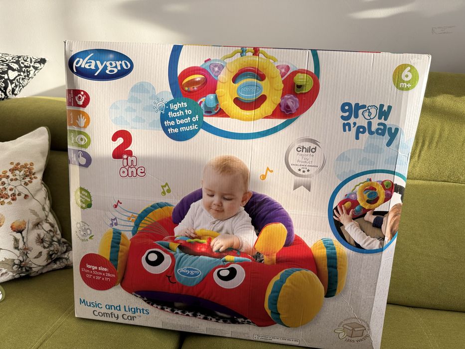 НОВО!  Игрален център Playgro - Кола, със светлини и звуци