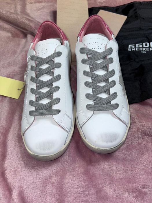 Golden Goose 37 noi nepurtati eticheta roz alb