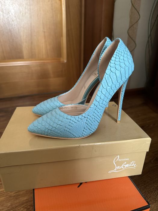 Туфли женские, голубые