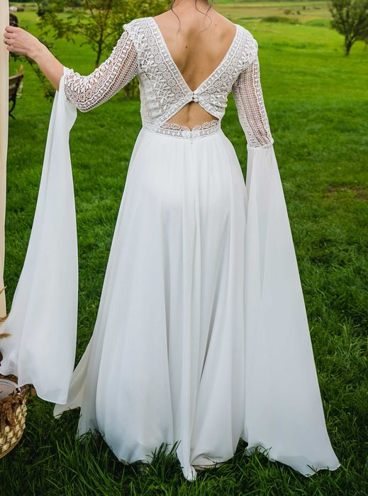 Rochie de mireasă Boho_ Nava Bride model Holly