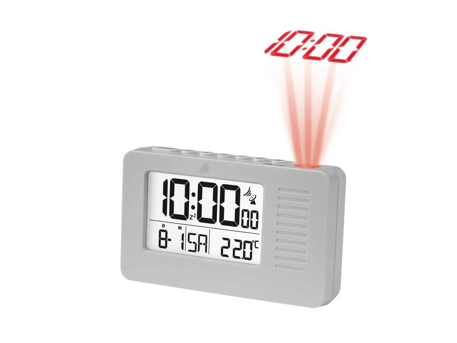 Ceas cu alarmă radiocontrolat cu proiecție laser pe tavan nou Germania