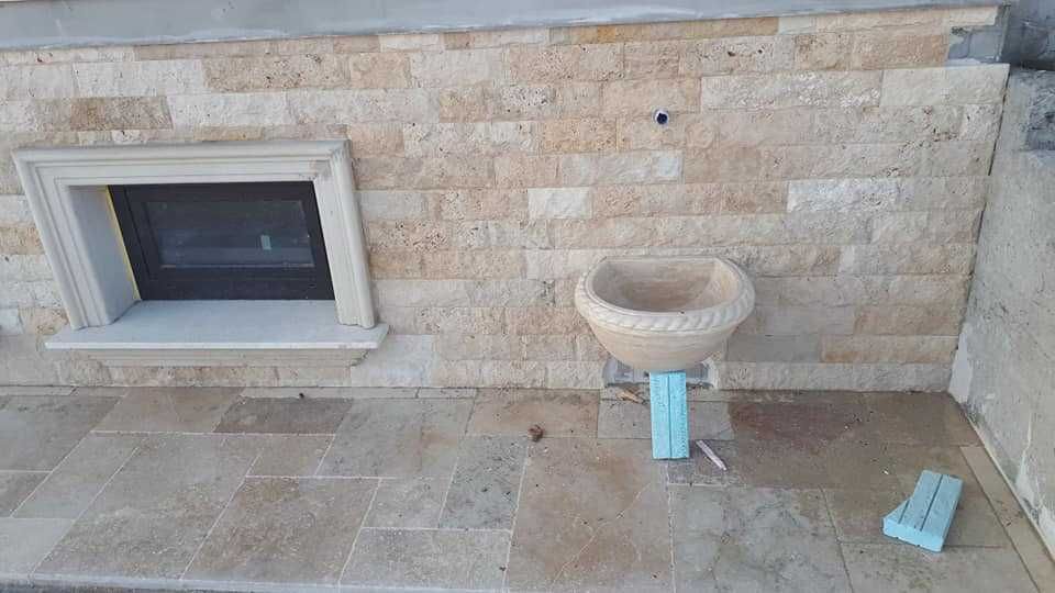 Травертин Глиц 2/10/свободна дължина - 49 лв.м2 с ддс