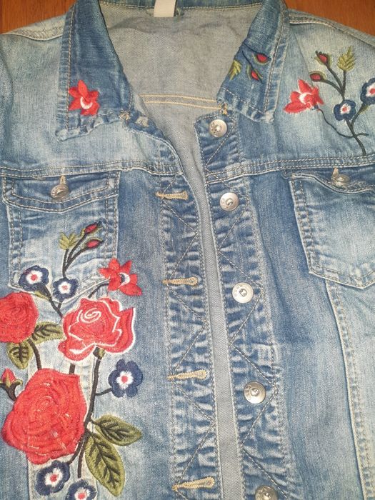 Vand geaca Denim M brodata