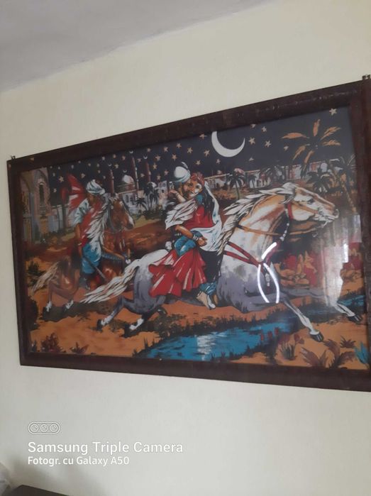 Carpeta "Rapirea din serai "in rama cu geam