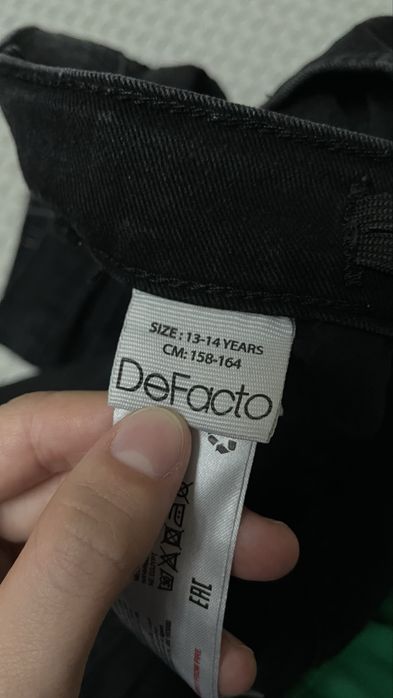 Джинсы черные подростковые