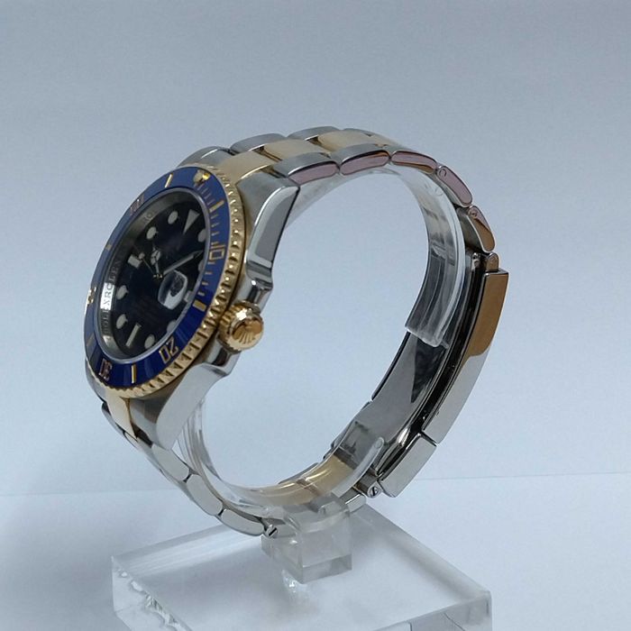 ROLEX Submariner с кутия, обслужен - 116613LB, BLUE, Gold&Steel