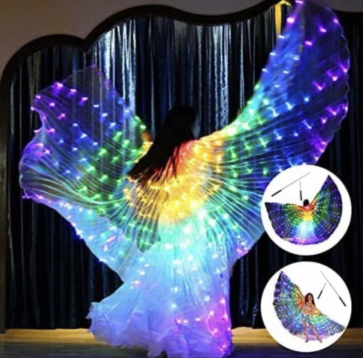Halloween/ Хелоуин / парти светещи / LED крила / перелина / наметало