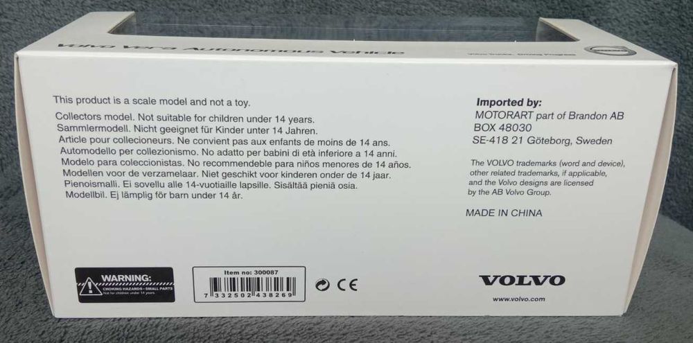 Модел VOLVO VERA 1:50 DieCast Motorart 300087