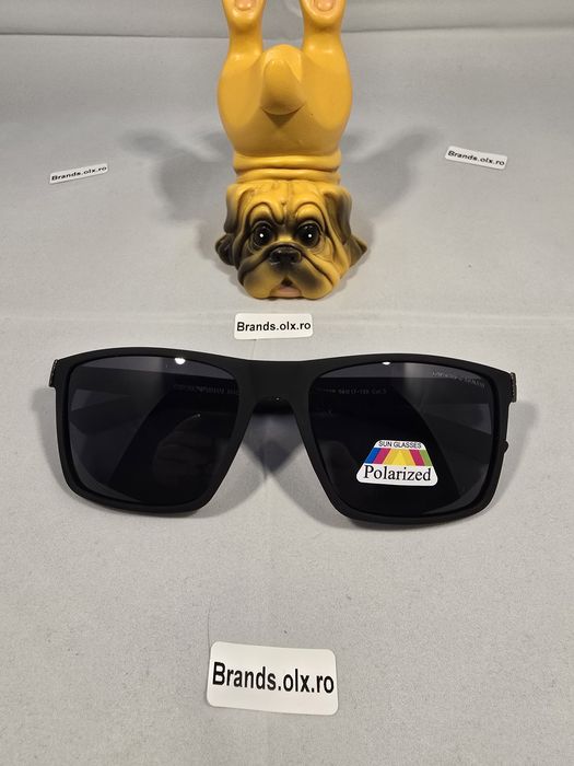 Ochelari de soare polarizati Emporio Armani, negri, YT7023P, made in Italy