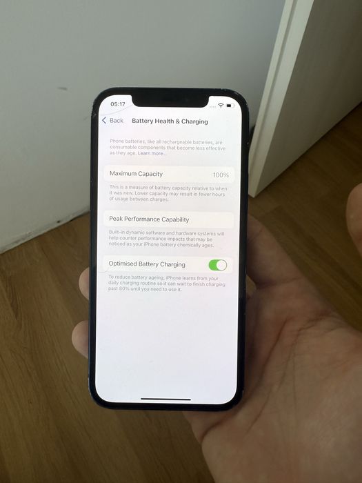 Iphone 12, sanatatea bateriei 100%