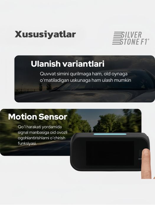 Radar-detektor SilverStone F1 DOPPLER PRO Wi-Fi