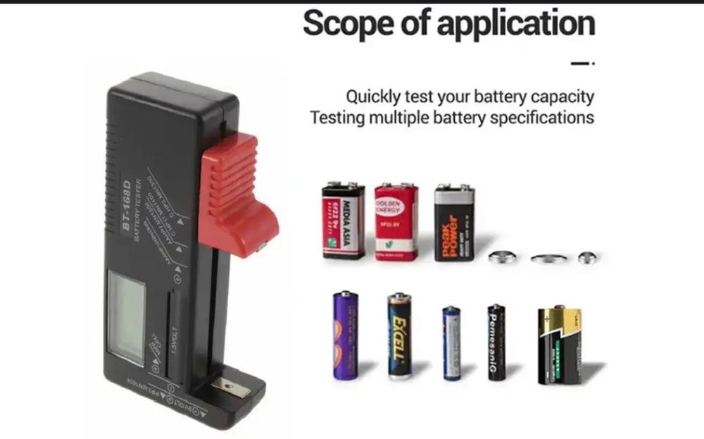 Универсальный тестер батареек элементов питания