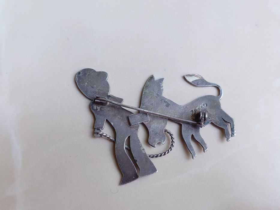 Brosa veche din argint perioada 1960 designer  TAXCO