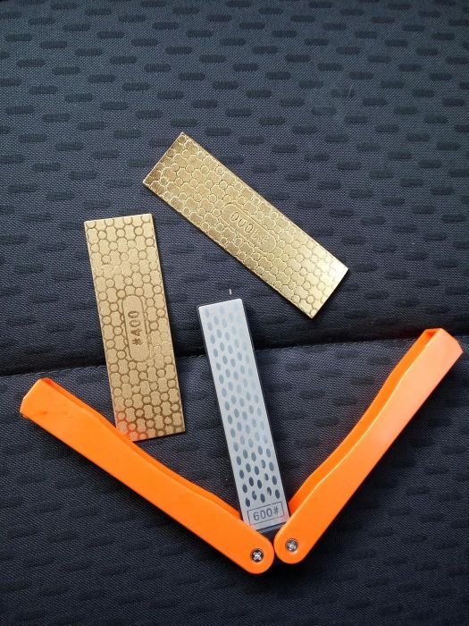 Диамантено точило за ножове с двустранен грит плочка с нова промо цена