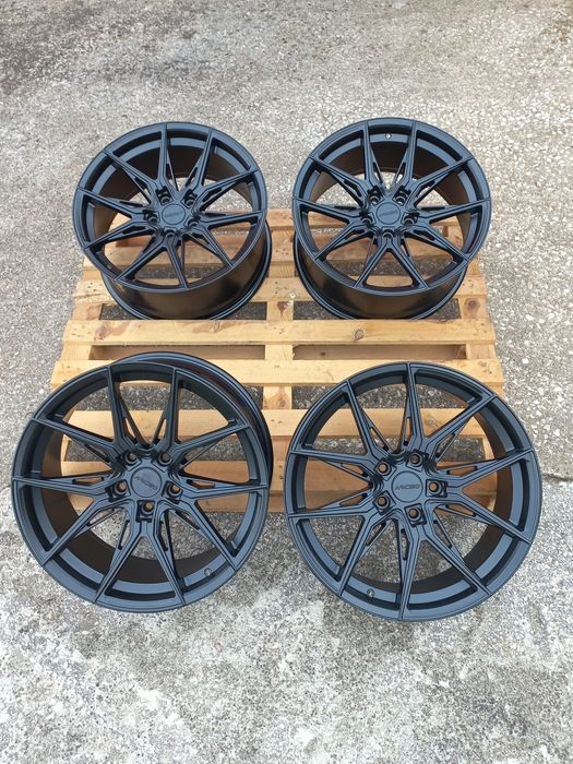 19"Marsille Bmw 5×120 E46 E90 E91 E92 F10 G11 F12 X1 X3 X5 4x4 Black Matt .8.5ж ет33