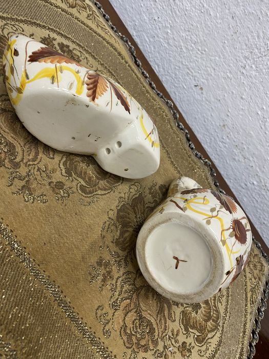 Белгийски порцеланови съдове каничка и обувка