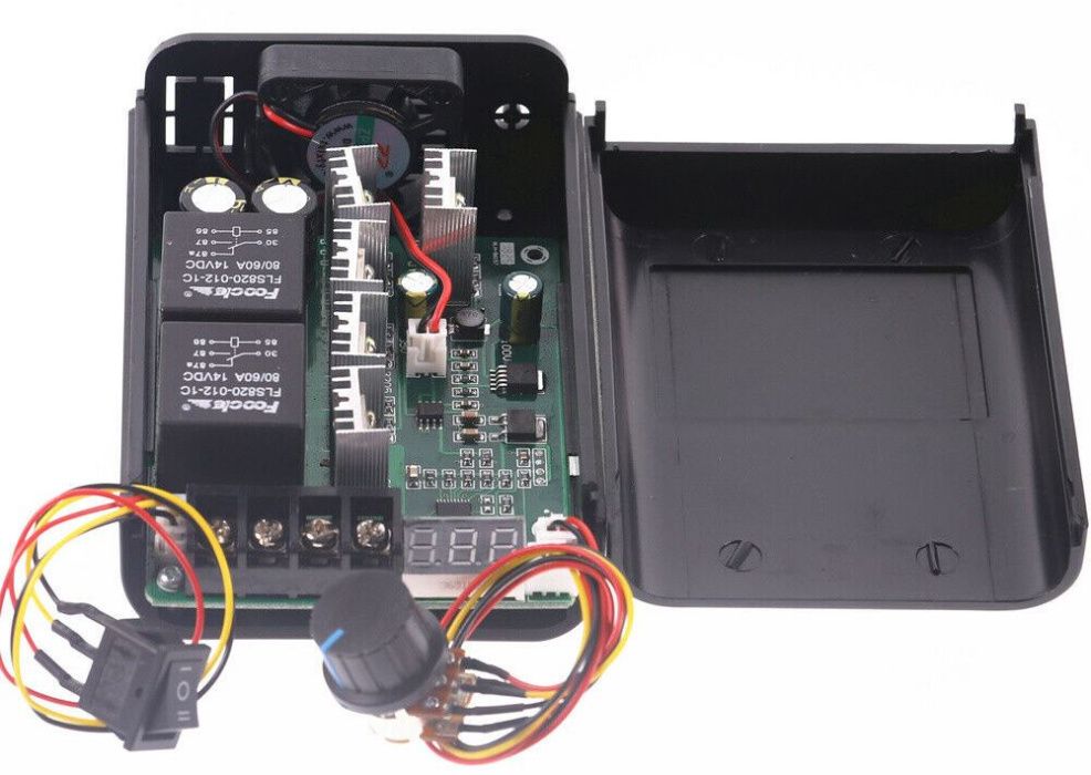 PWM 60A variator turatie DC10-55 schimba sens, cu ventilator! Nou!