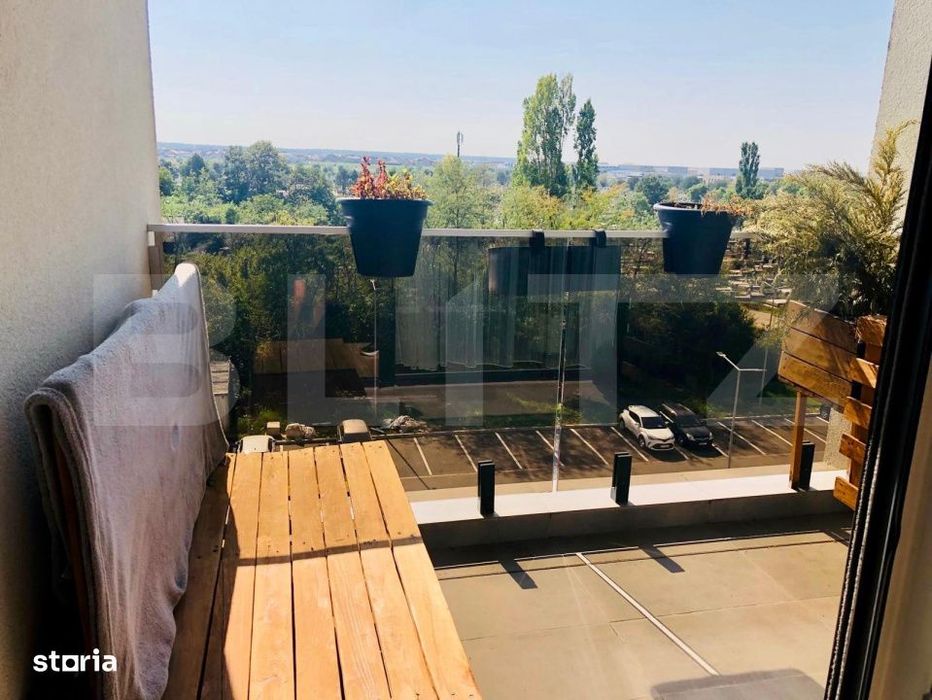 Apartament cu 2 camere, West Residence, terasa panoramica, parcare si