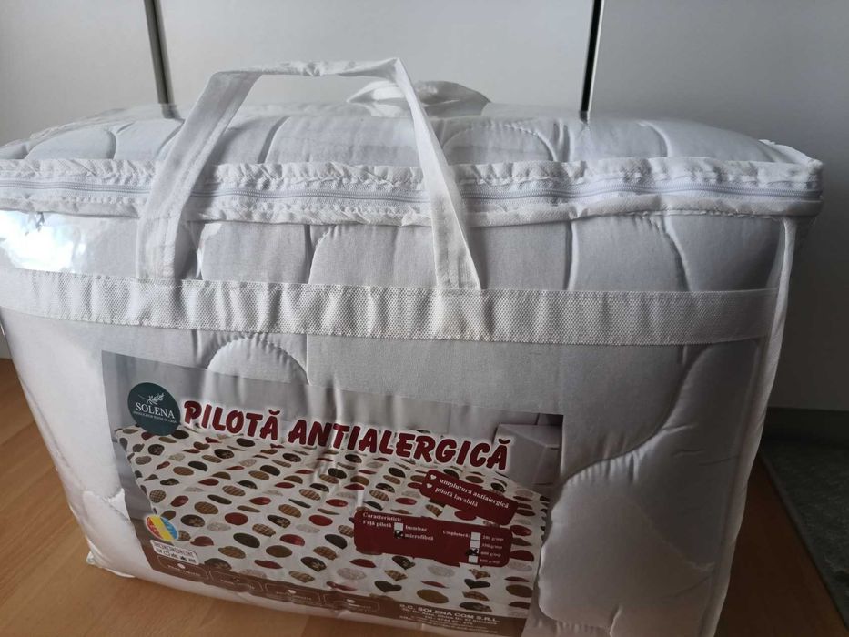 Pilota 200x210 cm, microfibra/antialergica, nivel mediu de caldura