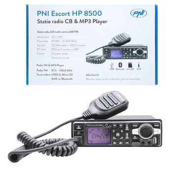 Statie radio CB si MP3 player PNI Escort HP 8500 ASQ+casti cu microfon